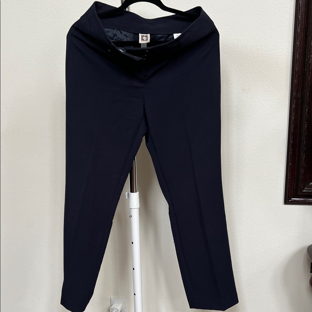 Anne Klein Navy Blue Trousers